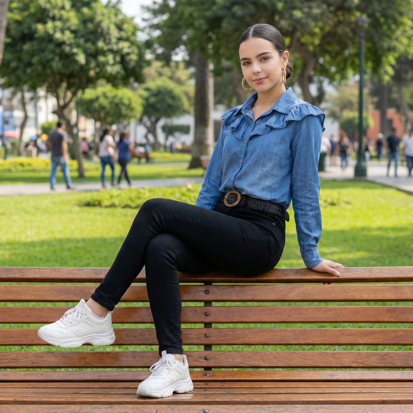 Camisa Denim Romántico